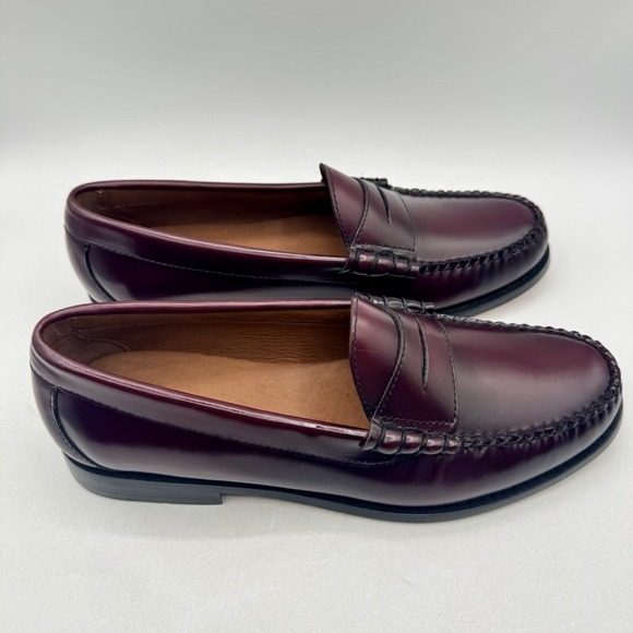 J. Crew Loafers Men\'s Size 10.5 Wine Leather Burgundy main image 10